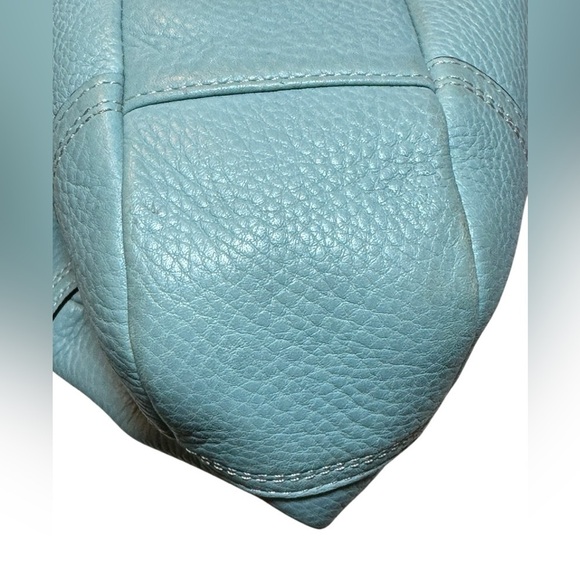 Coach Blue Hobo Bag with Sleek Crescent Shape - Picture 5 of 16